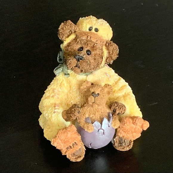 Boyds Bears Alouysious Quackenwaddle and Lil’ Crackles Easter Resin Figurine - Picture 12 of 14